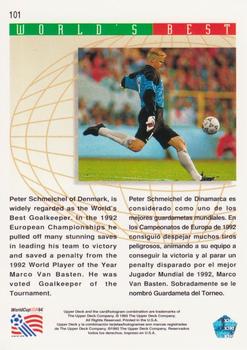1993 Upper Deck World Cup Preview (English/Spanish) #101 Peter Schmeichel Back