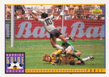 1993 Upper Deck World Cup Preview (English/Spanish) #121 Foul! Front