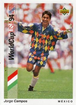 1993 Upper Deck World Cup Preview (English/Spanish) #39 Jorge Campos Front