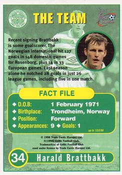 1997-98 Futera Celtic Fans Selection - Foil #34 Harald Brattbakk Back