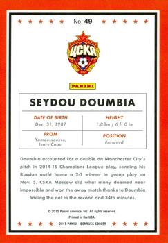 2015 Donruss #49 Seydou Doumbia Back