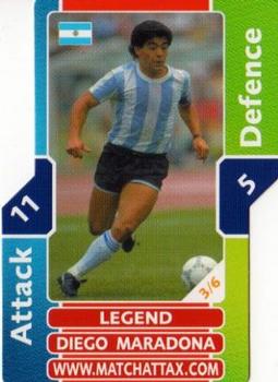 2006 Topps Match Attax World Cup - Legends #3 Diego Maradona Front