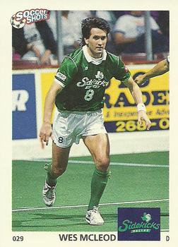 1991 Soccer Shots MSL #029 Wes McLeod  Front