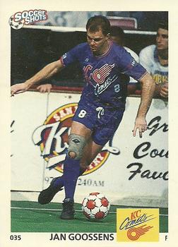 1991 Soccer Shots MSL #035 Jan Goossens  Front