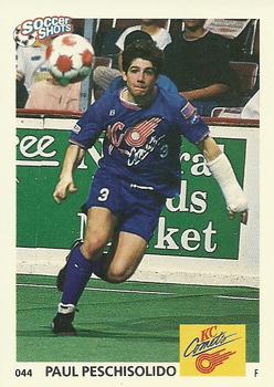 1991 Soccer Shots MSL #044 Paul Peschisolido  Front