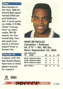1991 Soccer Shots MSL #055 Mike Reynolds  Back