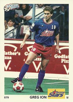 1991 Soccer Shots MSL #079 Greg Ion  Front