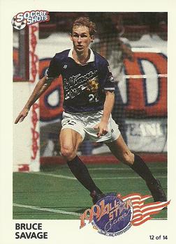 1991 Soccer Shots MSL - All-Star #12 Bruce Savage Front