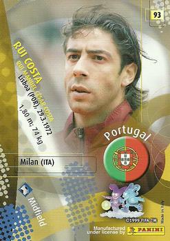 2002 Panini World Cup #93 Rui Costa Back