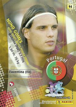 2002 Panini World Cup #94 Nuno Gomes  Back