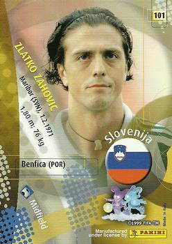 2002 Panini World Cup #101 Zlatko Zahovic  Back