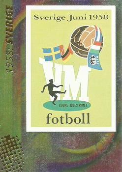2002 Panini World Cup #9 Official Poster 1958 Sverige Front