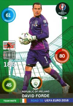 2015 Panini Adrenalyn XL Road to Euro 2016 #109 David Forde Front