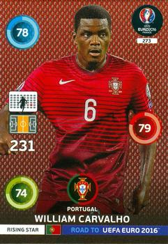 2015 Panini Adrenalyn XL Road to Euro 2016 #273 William Carvalho Front