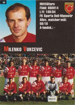 1995 Arena Allsvenskan #30 Milenko Vukcevic Back