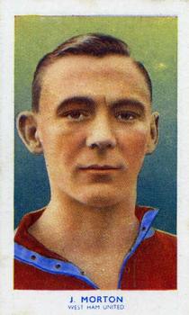 1939 R & J Hill Famous Footballers Series 1 #22 Jackie Morton Front