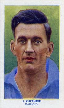 1939 R & J Hill Famous Footballers Series 1 #49 Jimmy Guthrie Front