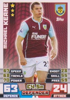 2014-15 Topps Match Attax Premier League Extra #11 Michael Keane Front