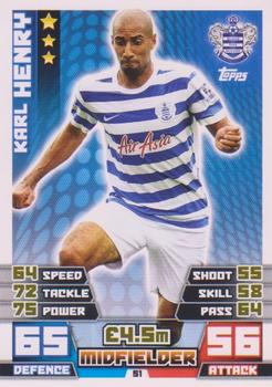 2014-15 Topps Match Attax Premier League Extra #51 Karl Henry Front