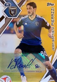 2015 Topps MLS - Autographs Gold #80 Jean-Baptiste Pierazzi Front