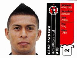 2015 Panini Liga BBVA Bancomer Apertura Stickers #44 Michael Orozco Fiscal Front