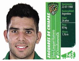 2015 Panini Liga BBVA Bancomer Apertura Stickers #145 Silvio Ezequiel Romero Front