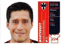2015 Panini Liga BBVA Bancomer Apertura Stickers #224 Ricardo Osorio Mendoza Front