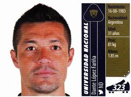2015 Panini Liga BBVA Bancomer Apertura Stickers #323 Dante López Fariña Front