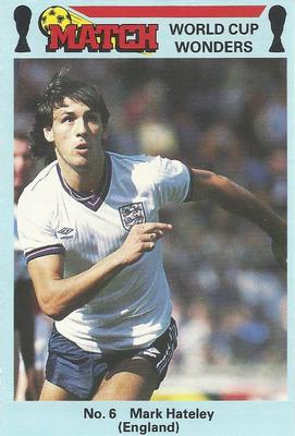 1986 Match World Cup Wonders #6 Mark Hateley Front