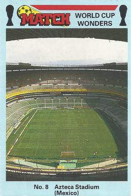 1986 Match World Cup Wonders #8 Azteca Stadium Front