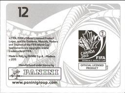 2015 Panini Women's World Cup Stickers #12 Montreal Back