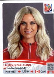 2015 Panini Women's World Cup Stickers #30 Lauren Sesselmann Front