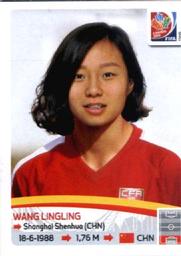 2015 Panini Women's World Cup Stickers #48 Wang Lingling Front