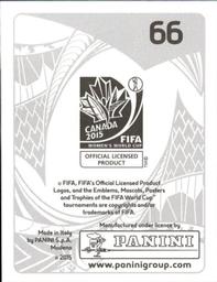 2015 Panini Women's World Cup Stickers #66 Meikayla Moore Back