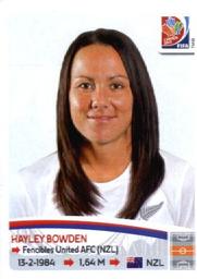 2015 Panini Women's World Cup Stickers #70 Hayley Bowden Front