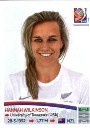 2015 Panini Women's World Cup Stickers #79 Hannah Wilkinson Front