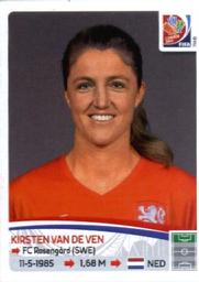 2015 Panini Women's World Cup Stickers #98 Kirsten van de Ven Front
