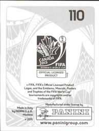2015 Panini Women's World Cup Stickers #110 Lena Goessling Back