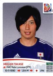 2015 Panini Women's World Cup Stickers #193 Megumi Takase Front