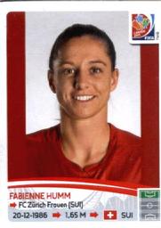 2015 Panini Women's World Cup Stickers #212 Fabienne Humm Front