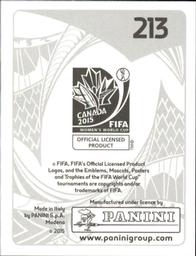 2015 Panini Women's World Cup Stickers #213 Cameroon Logo Back