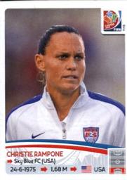 2015 Panini Women's World Cup Stickers #258 Christie Rampone Front