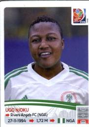 2015 Panini Women's World Cup Stickers #314 Ugo Njoku Front