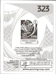 2015 Panini Women's World Cup Stickers #323 Desire Oparanozie Back