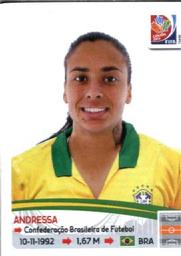 2015 Panini Women's World Cup Stickers #335 Andressa Front