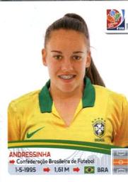 2015 Panini Women's World Cup Stickers #336 Andressinha Front