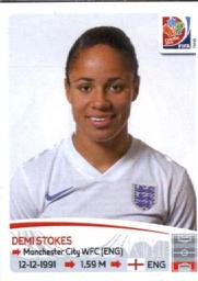 2015 Panini Women's World Cup Stickers #429 Demi Stokes Front