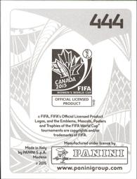 2015 Panini Women's World Cup Stickers #444 Carolina Arias Back