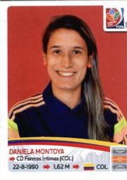 2015 Panini Women's World Cup Stickers #449 Daniela Montoya Front