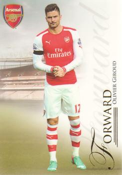 2015 Futera Unique Arsenal #25 Olivier Giroud Front